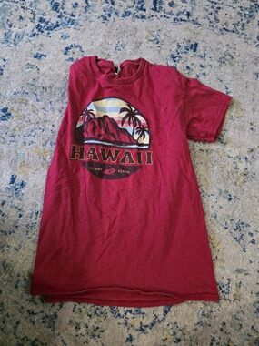Hawaii Graphic Kids T-Shirt - Red